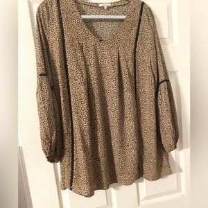 Jodifl Women's Large cheetah leopard Print Blouse